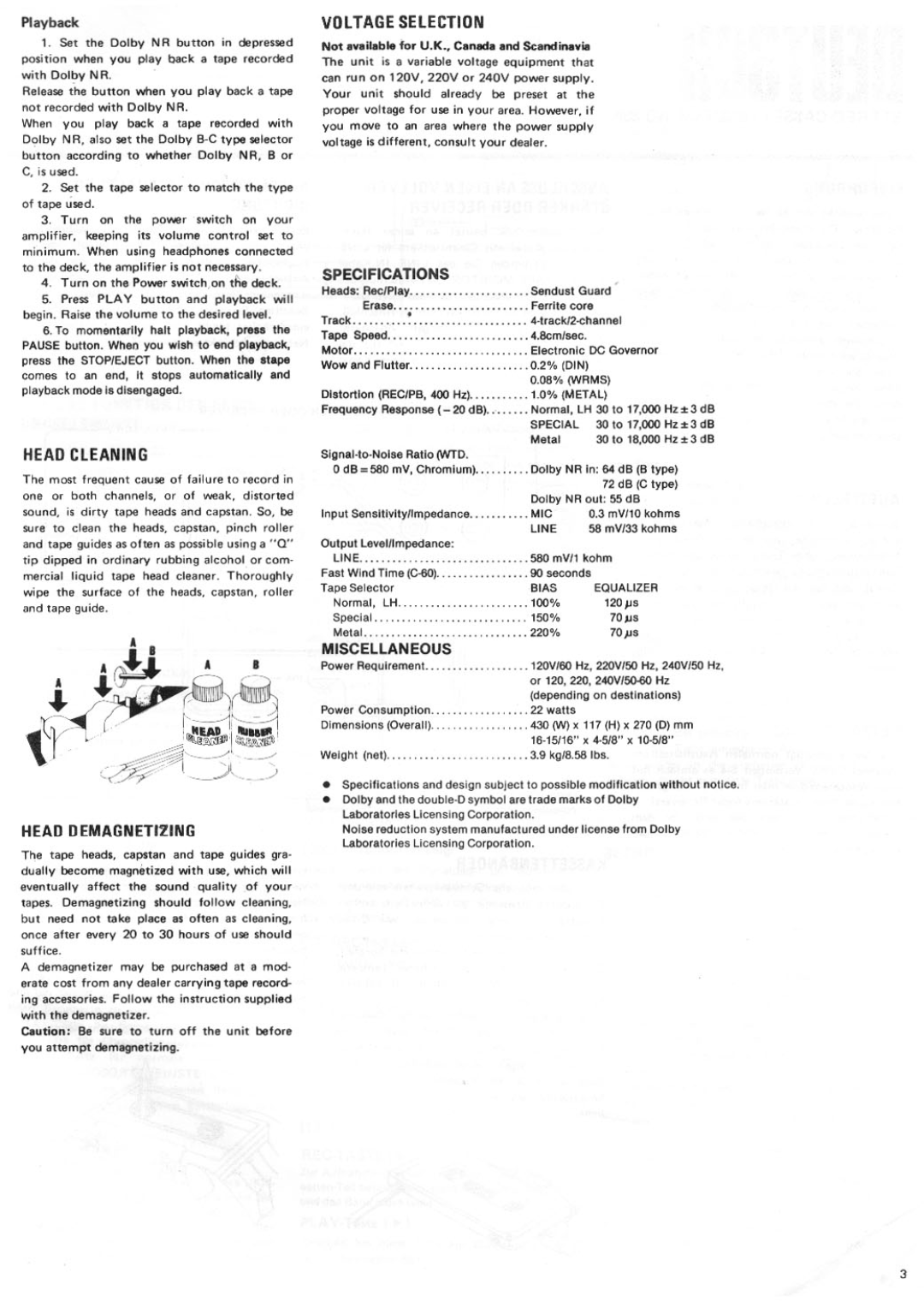 Rotel RD-850 manual 