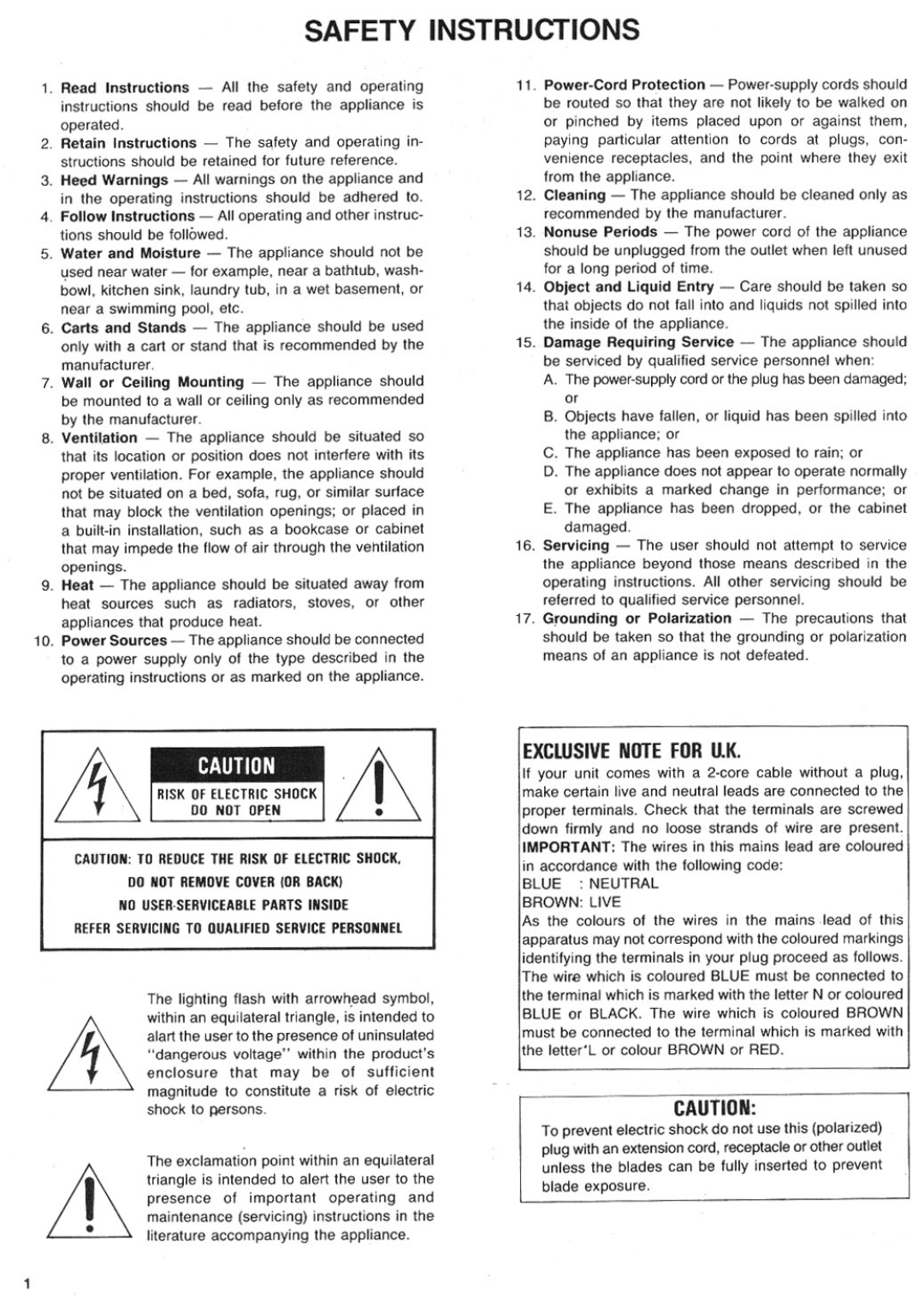 Rotel RD-865 manual 