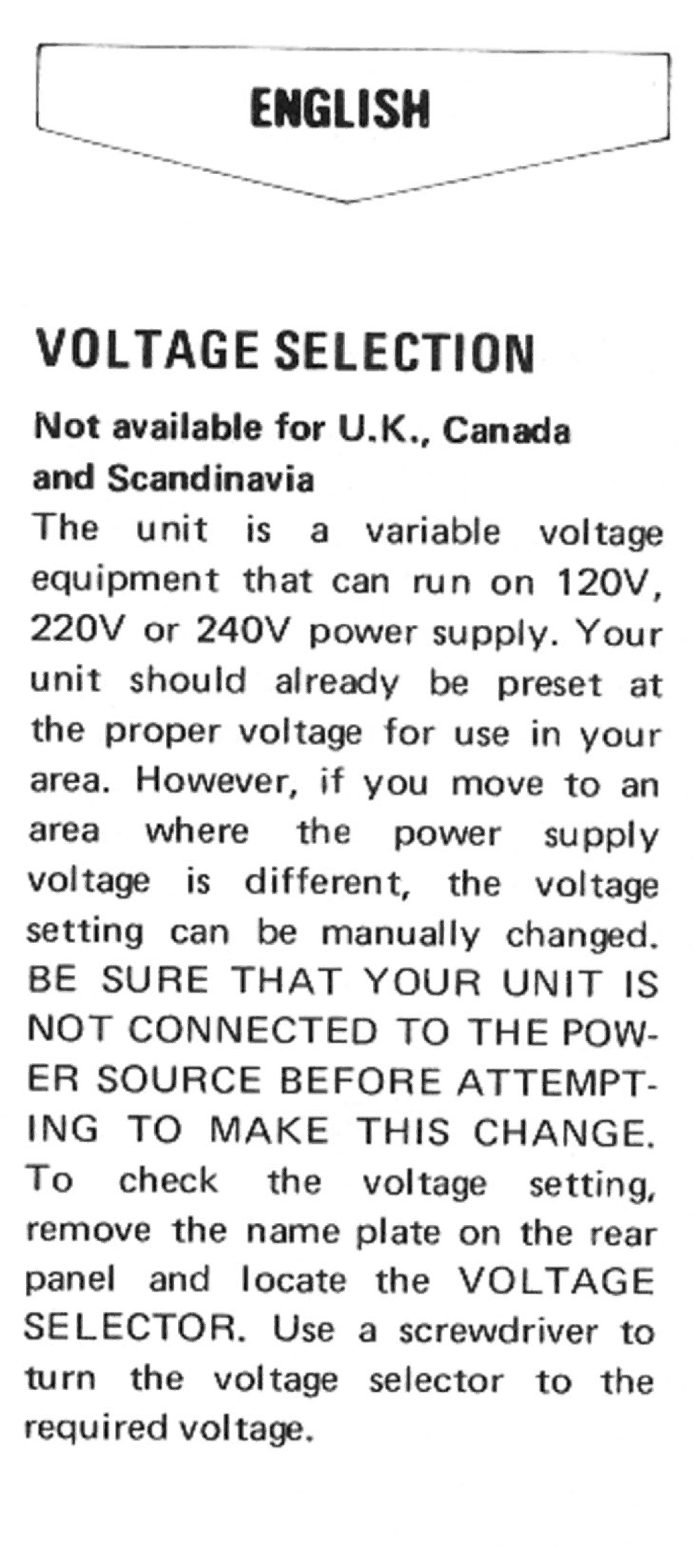 Rotel RD1010 manual 