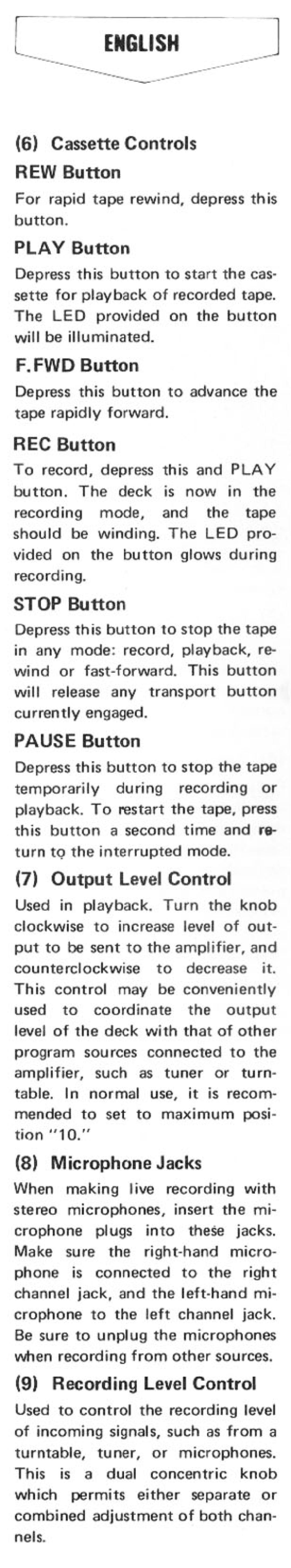 Rotel RD1010 manual 