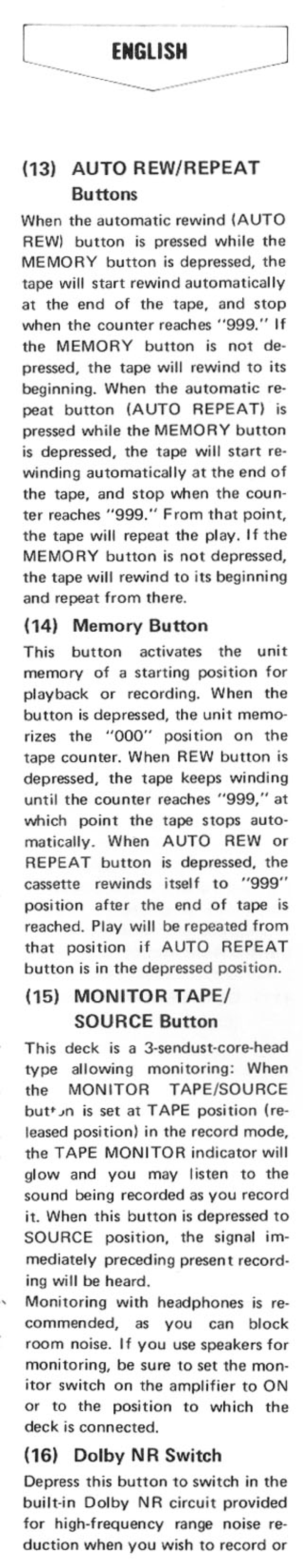 Rotel RD1010 manual 