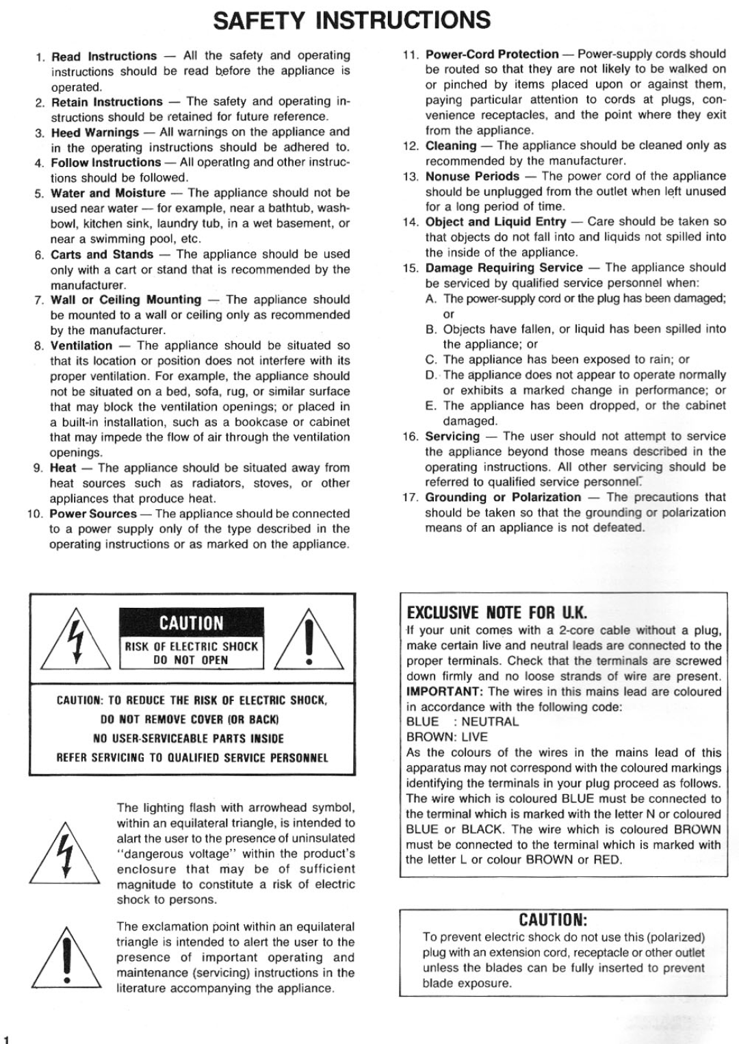 Rotel RD845 manual 