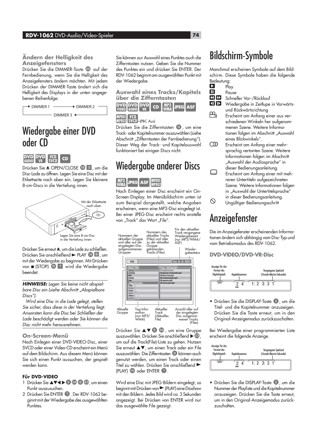 Rotel RDV-1062 manual ˆ`ÃV…ˆÀ“‡-Þ“Lœi, ˜âiˆivi˜ÃÌiÀ 