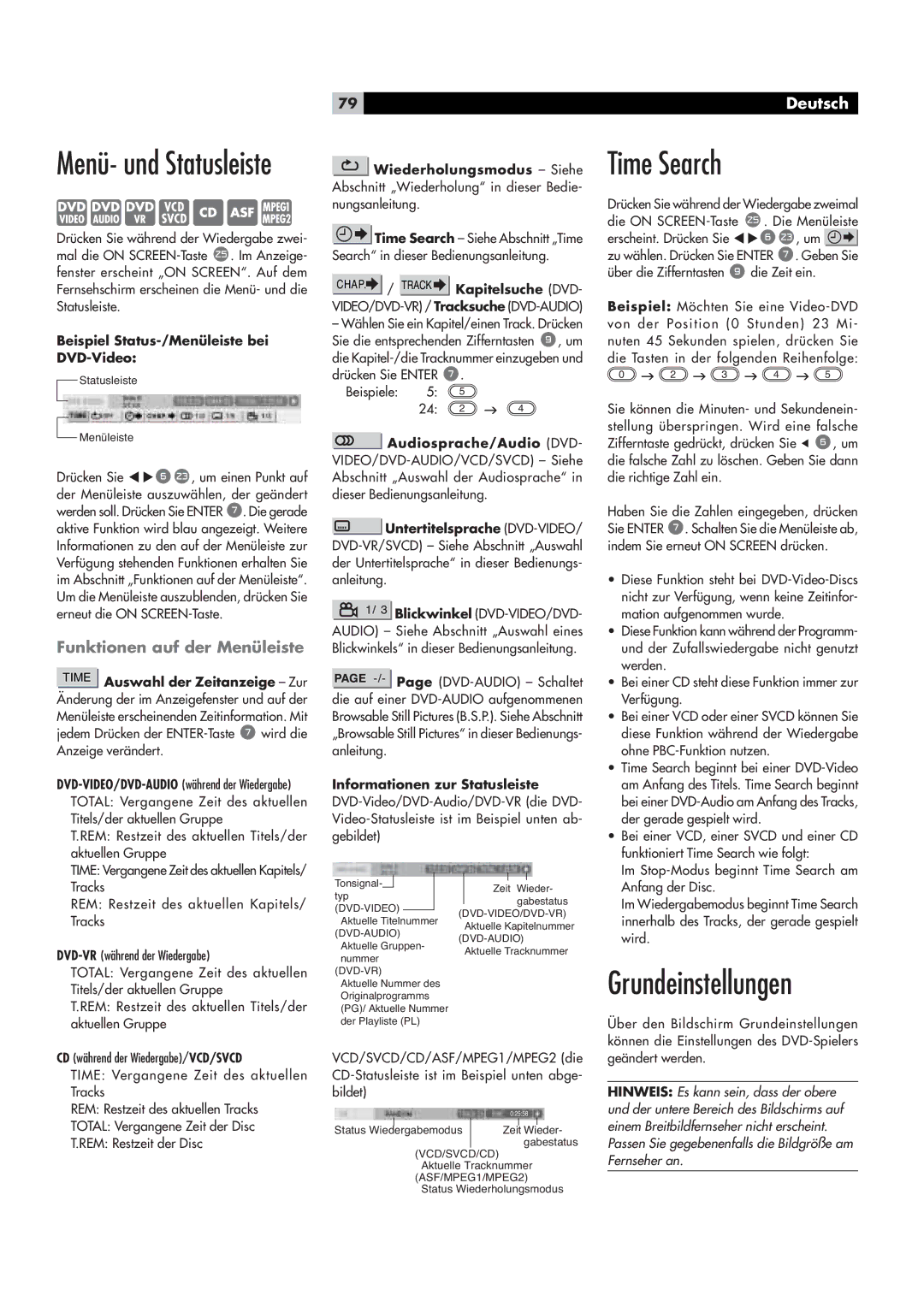 Rotel RDV-1062 manual i˜Ø‡ÊÕ˜`Ê-ÌÌÕÃiˆÃÌi, ÀÕ˜`iˆ˜ÃÌiÕ˜i˜, Õ˜ŽÌˆœ˜i˜ÊÕvÊ`iÀÊi˜ØiˆÃÌiÊ 