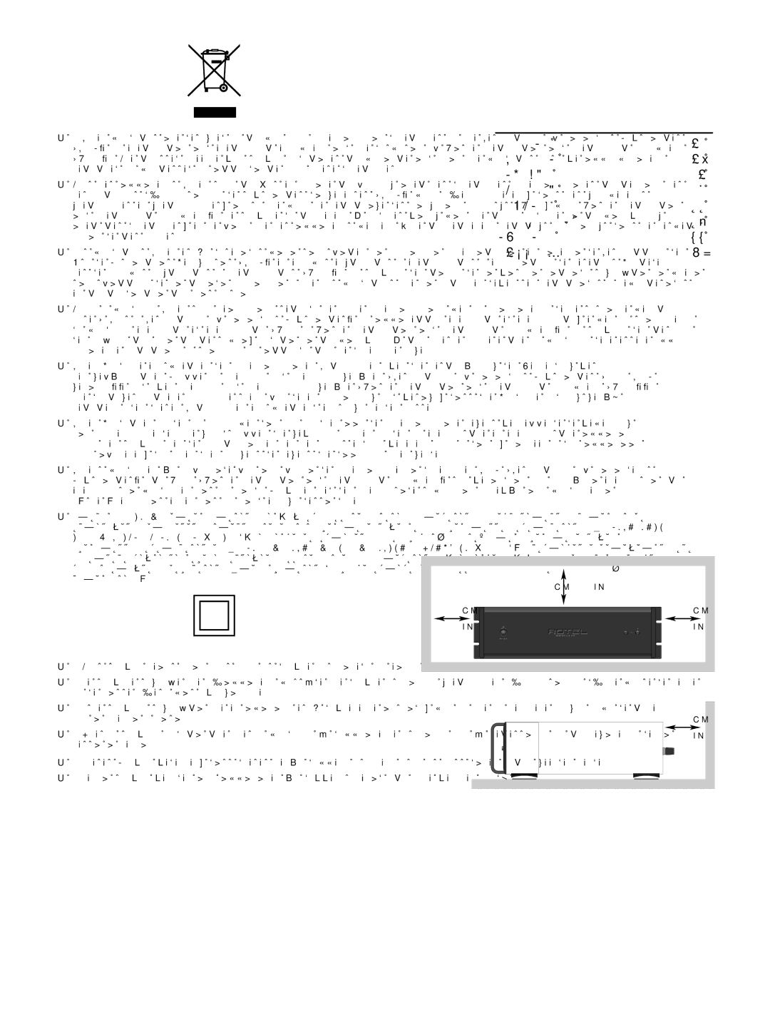 Rotel owner manual Power Amplifier RKB-2100 