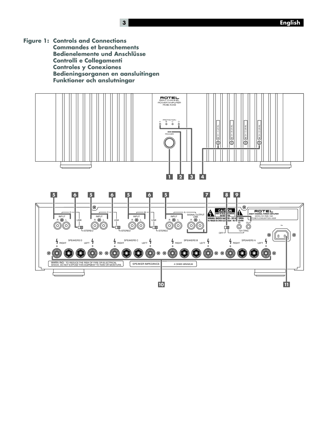 Rotel RMB-1048 owner manual English 