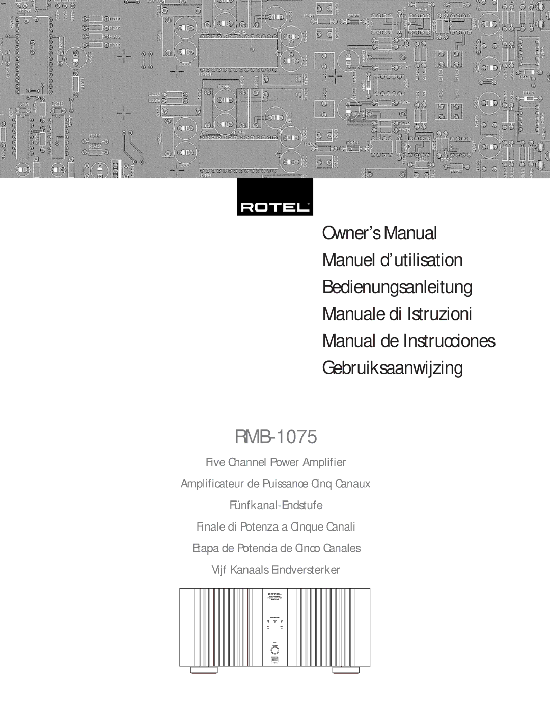 Rotel RMB-1075 owner manual 