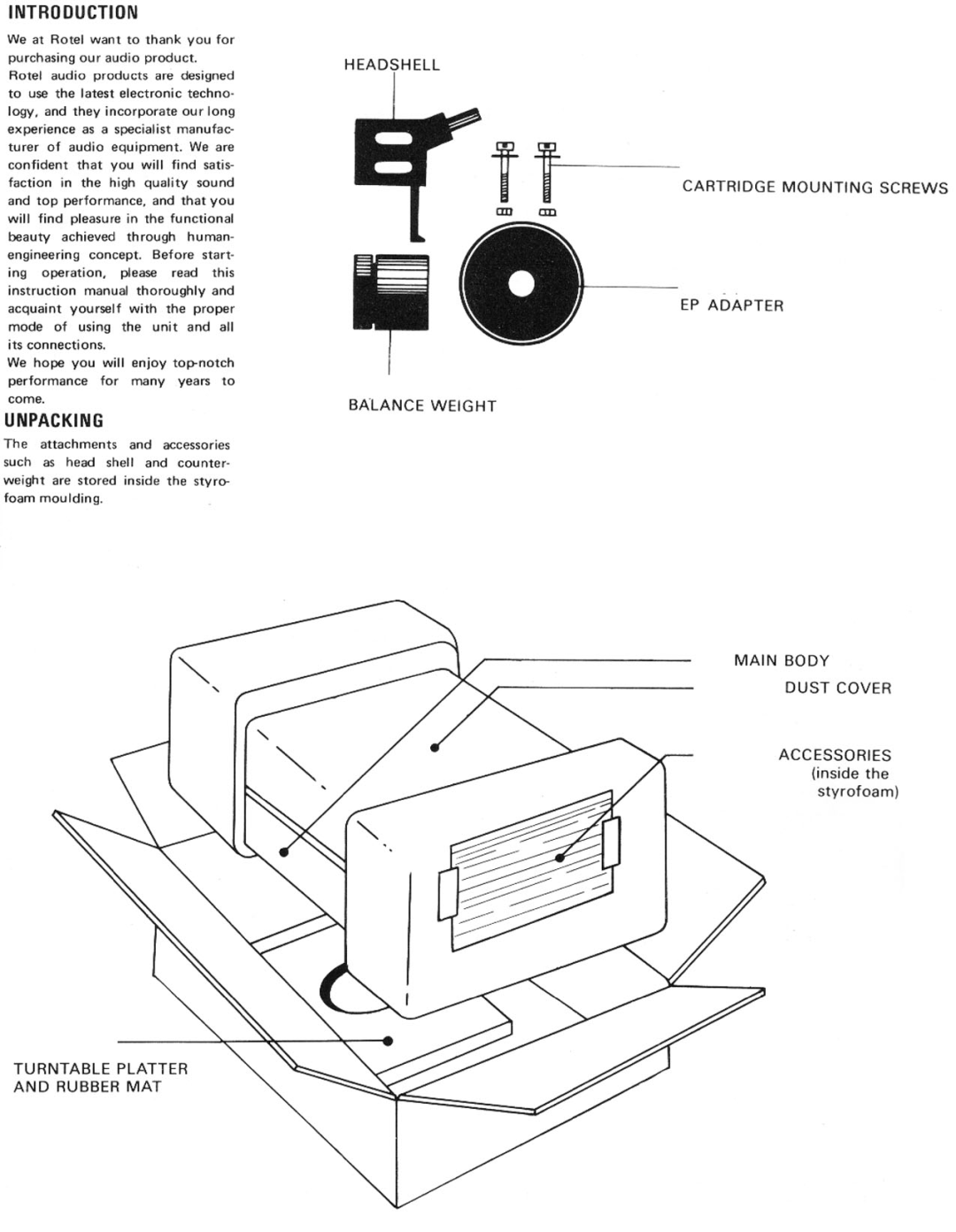 Rotel RP-1010 manual 