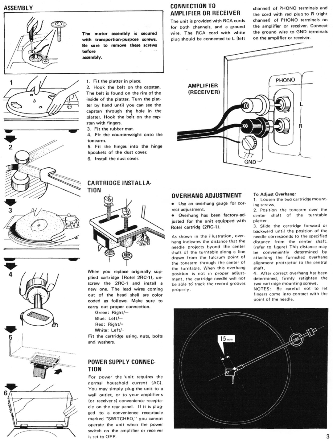 Rotel RP-400 manual 