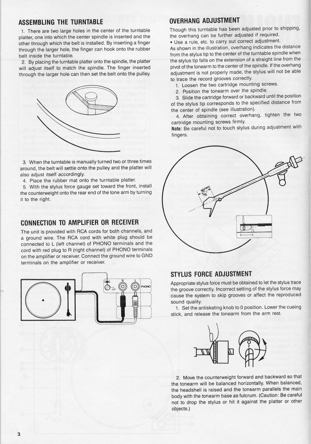 Rotel RP-855 manual 