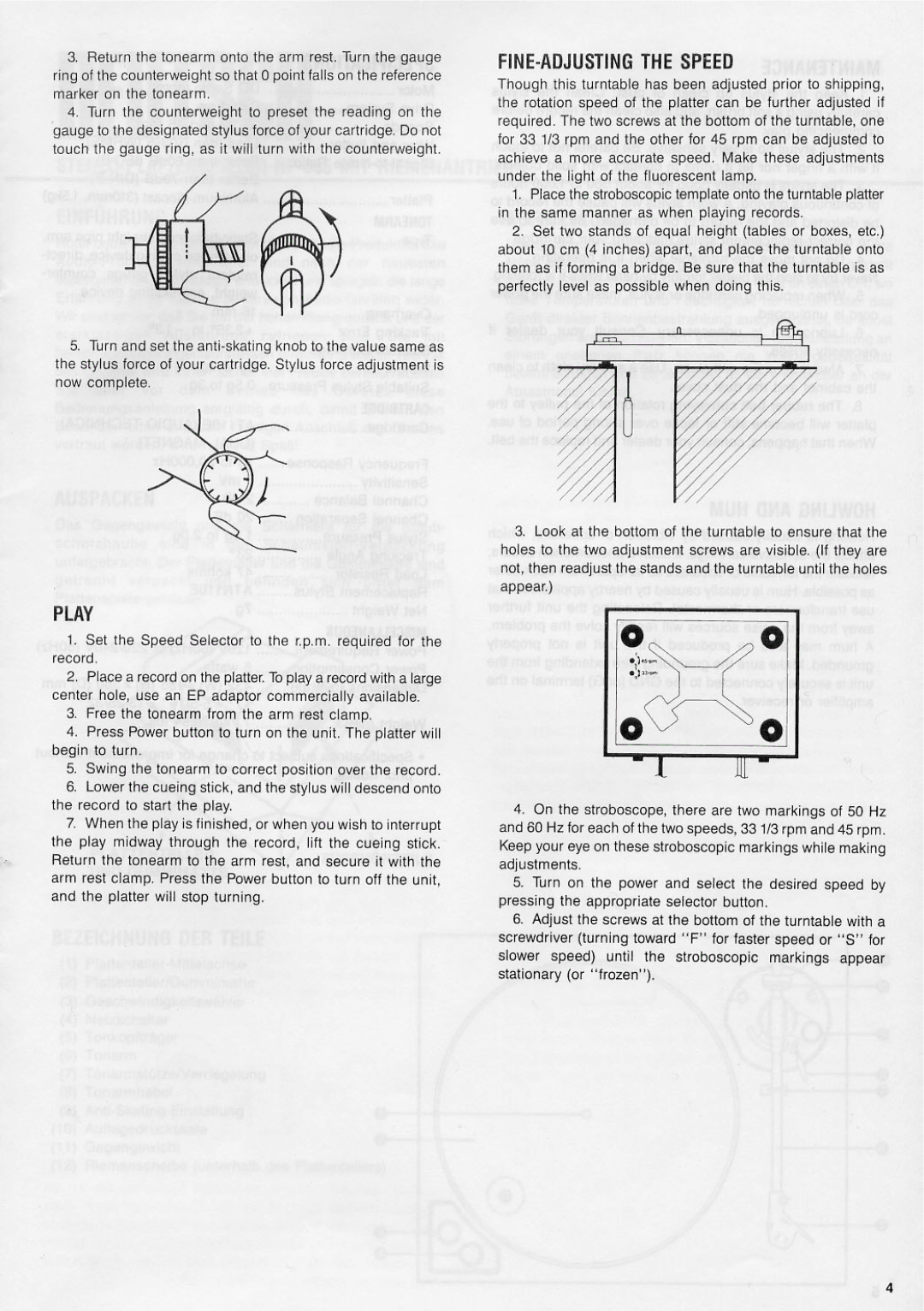 Rotel RP-855 manual 