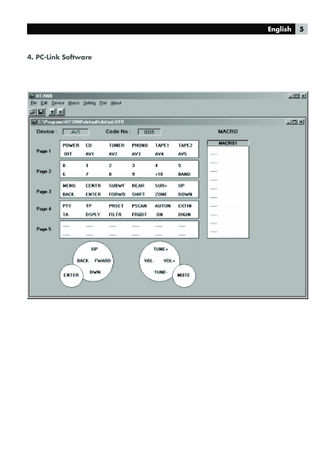 Rotel RR-1090 owner manual PC-Link Software 