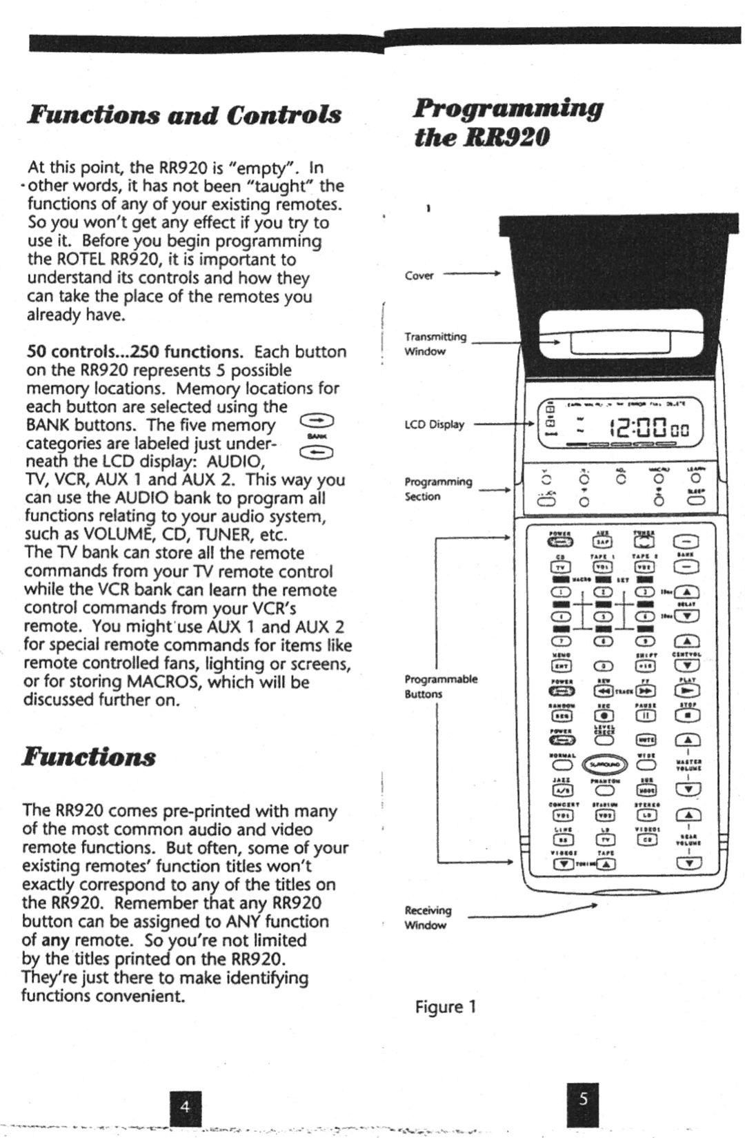 Rotel RR-920 manual 