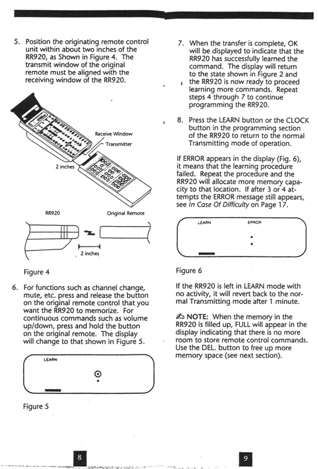 Rotel RR-920 manual 