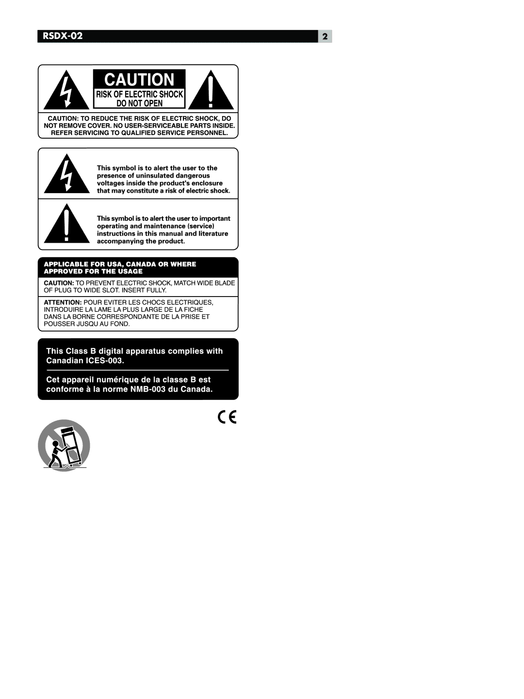 Rotel RSDX-02 owner manual 