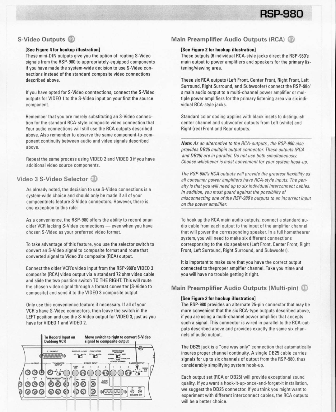 Rotel RSP980, RSP-980 manual 