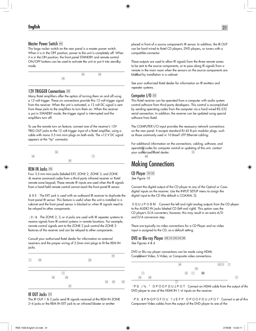 Rotel RSX-1550 owner manual Making Connections 