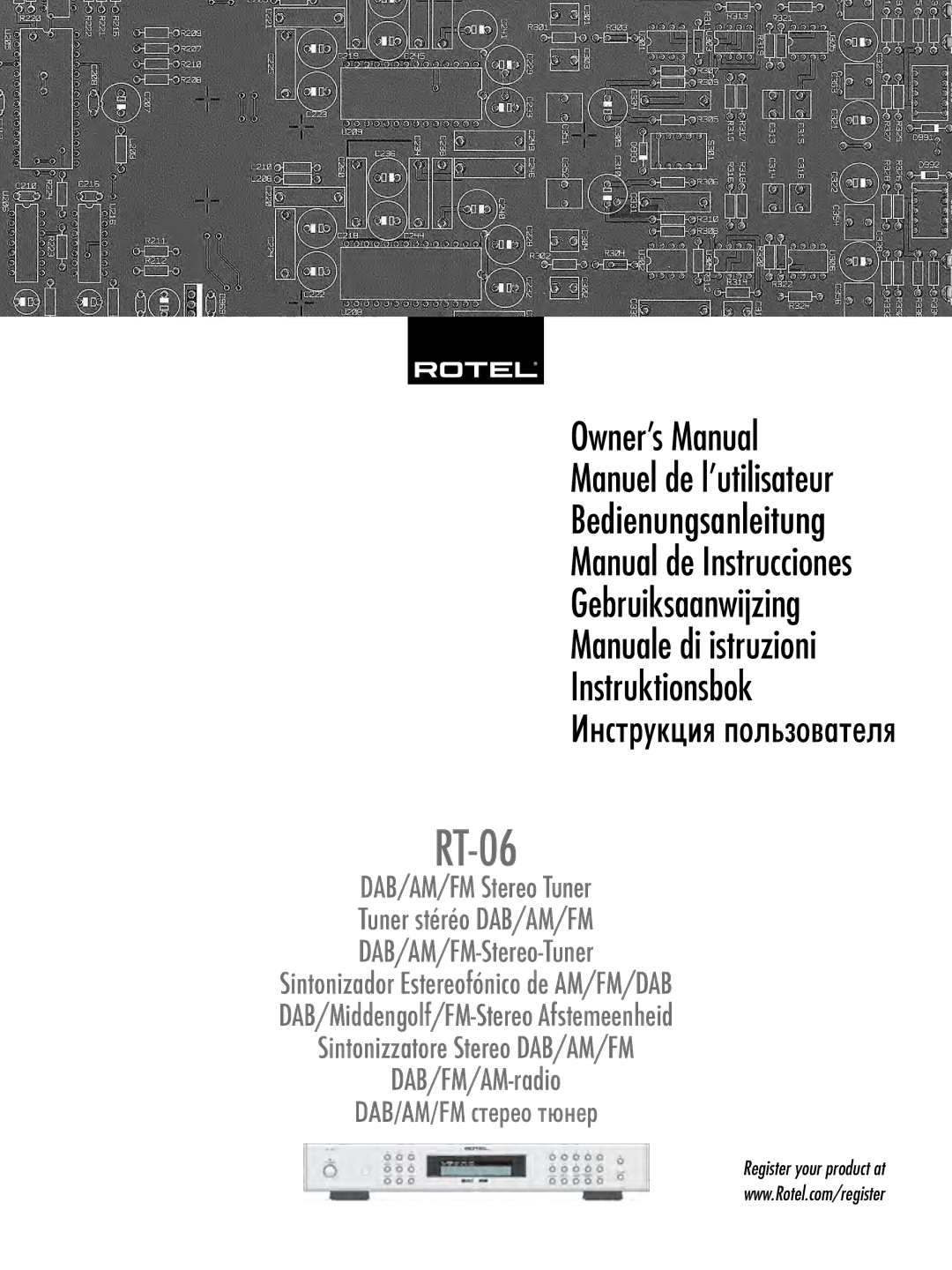 Rotel RT-06 owner manual 