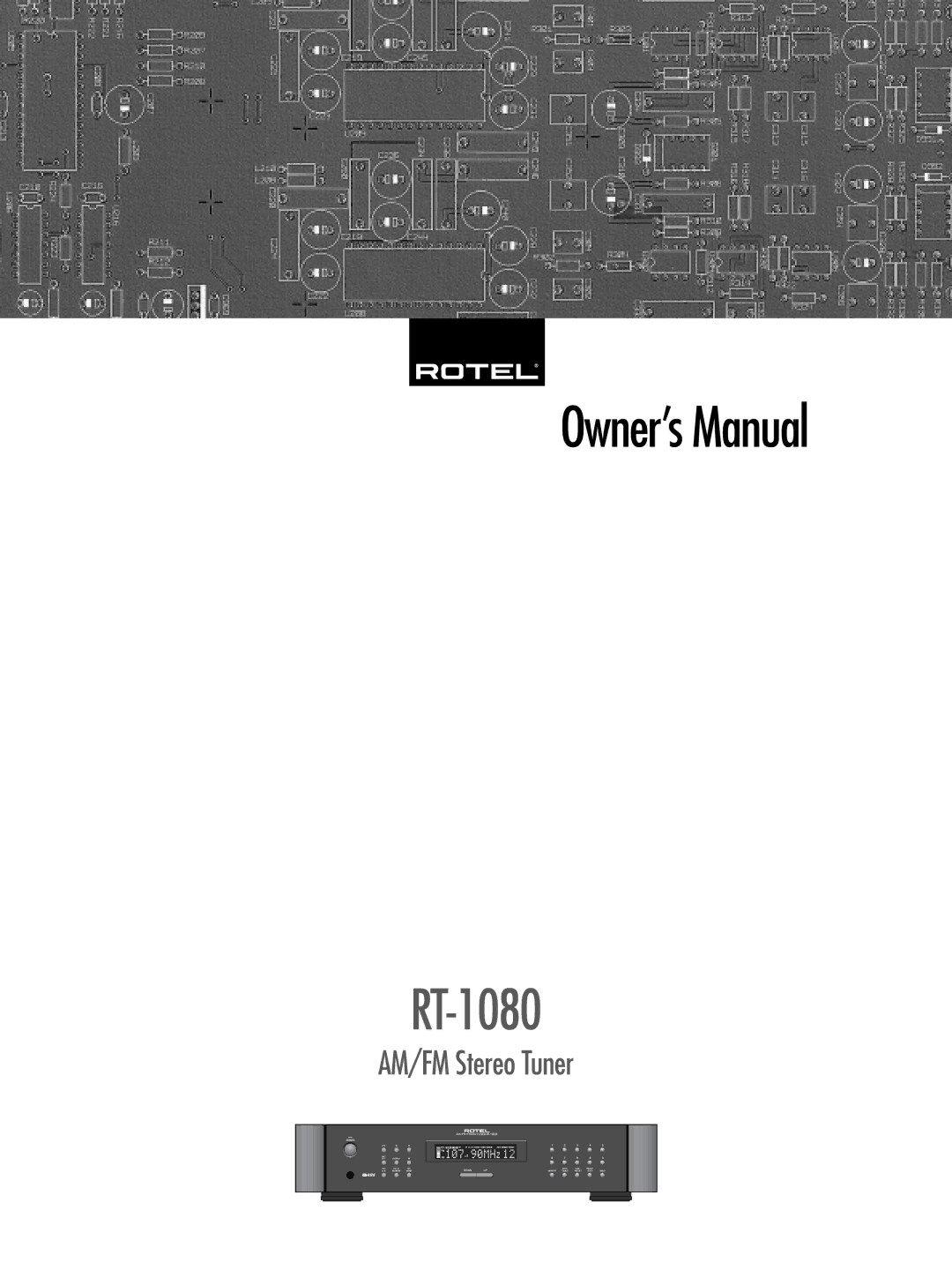 Rotel RT-1080 owner manual 