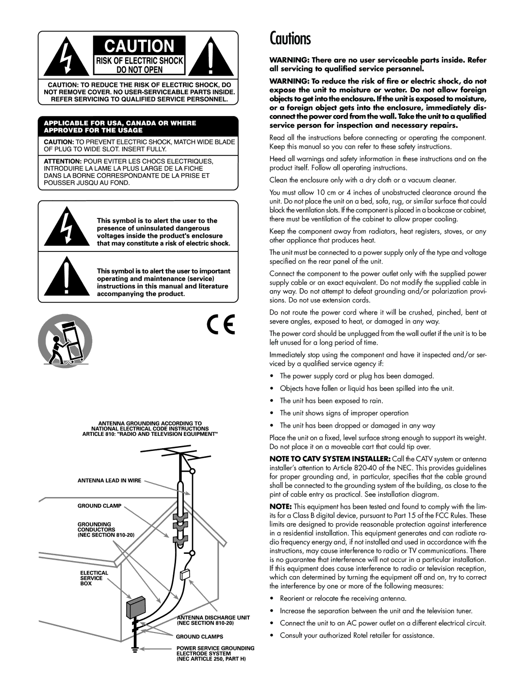 Rotel RT-1080 owner manual 