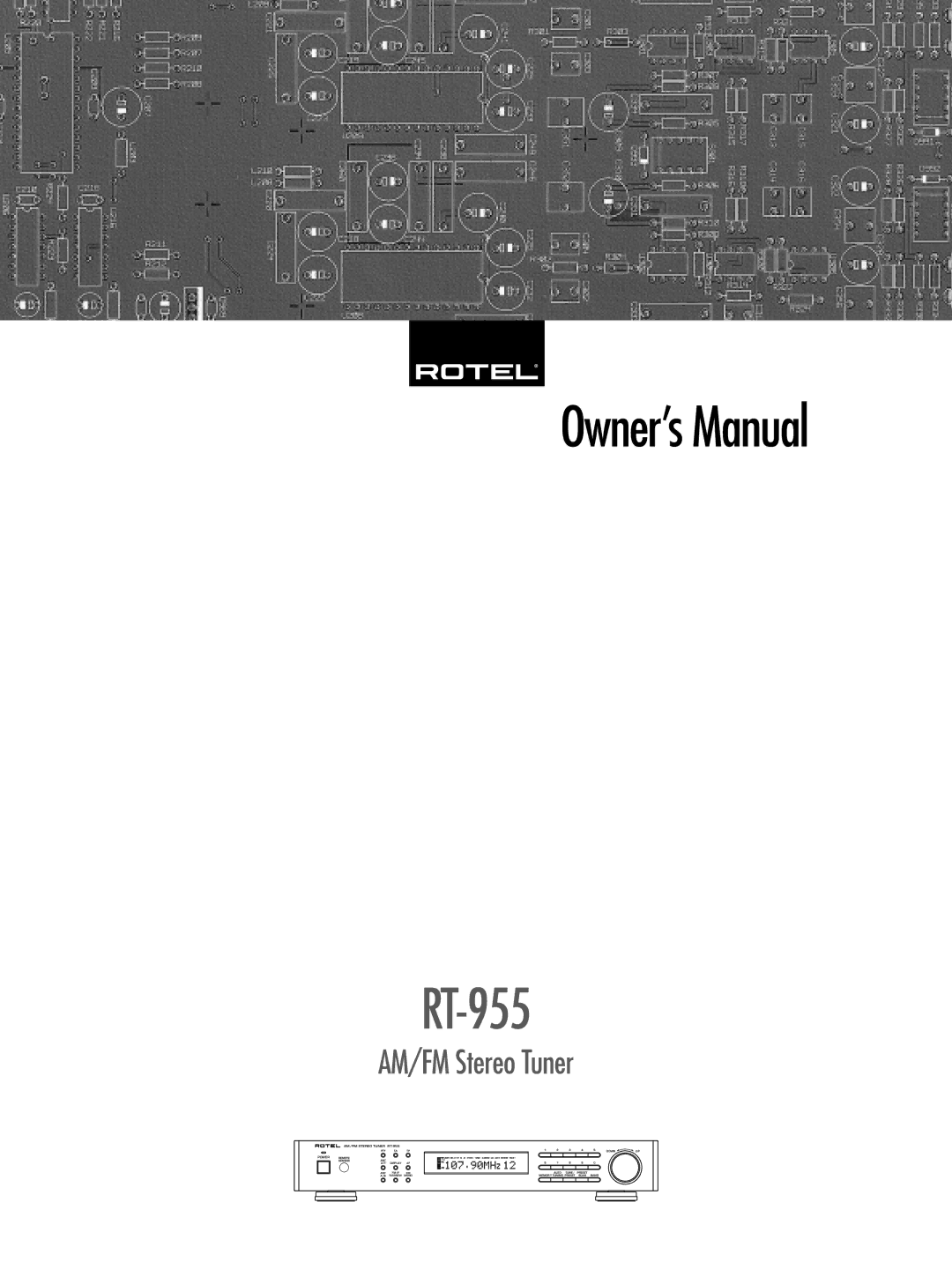 Rotel RT-955 owner manual 