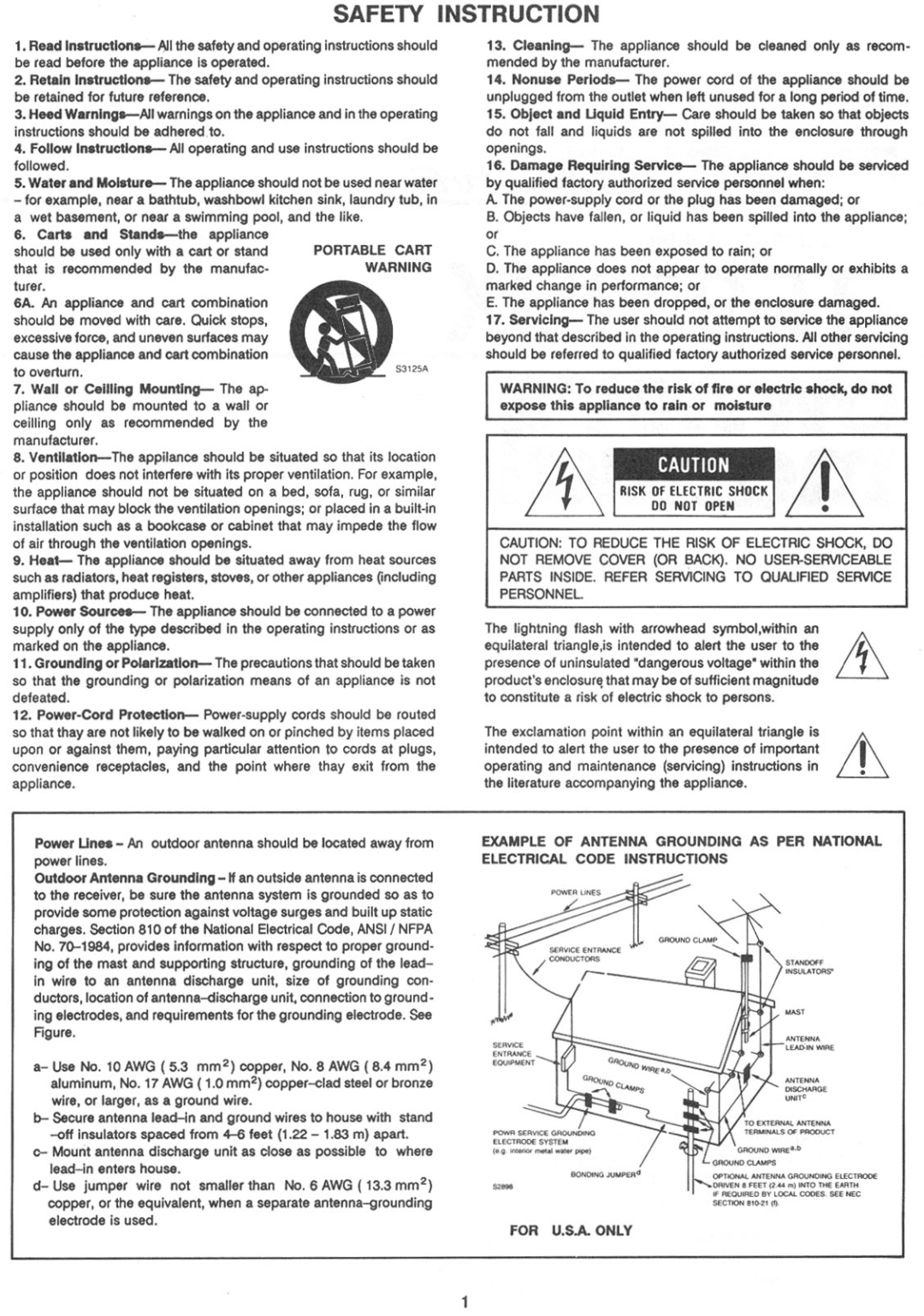 Rotel RT-970BX manual 