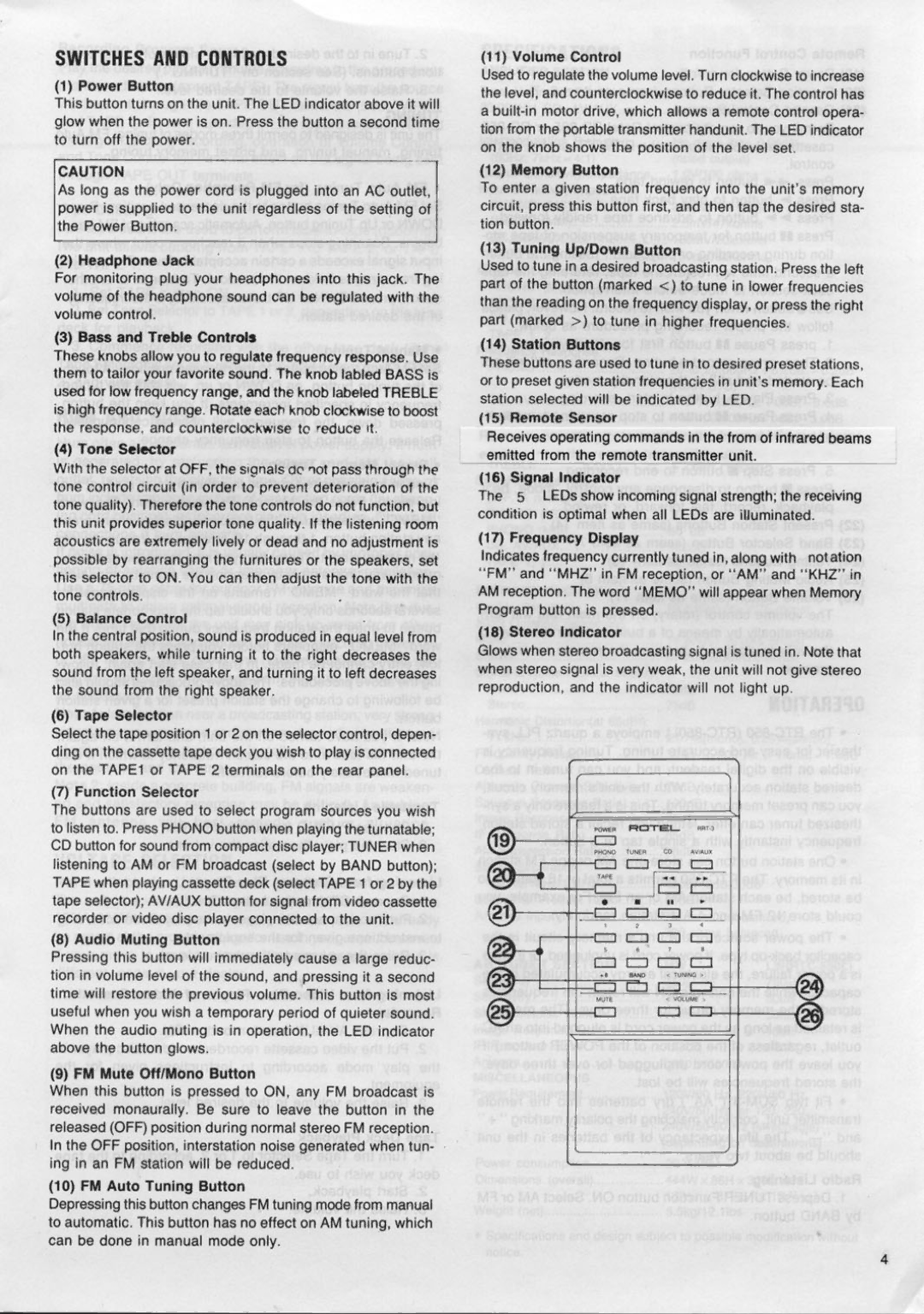 Rotel RTC-850L manual 