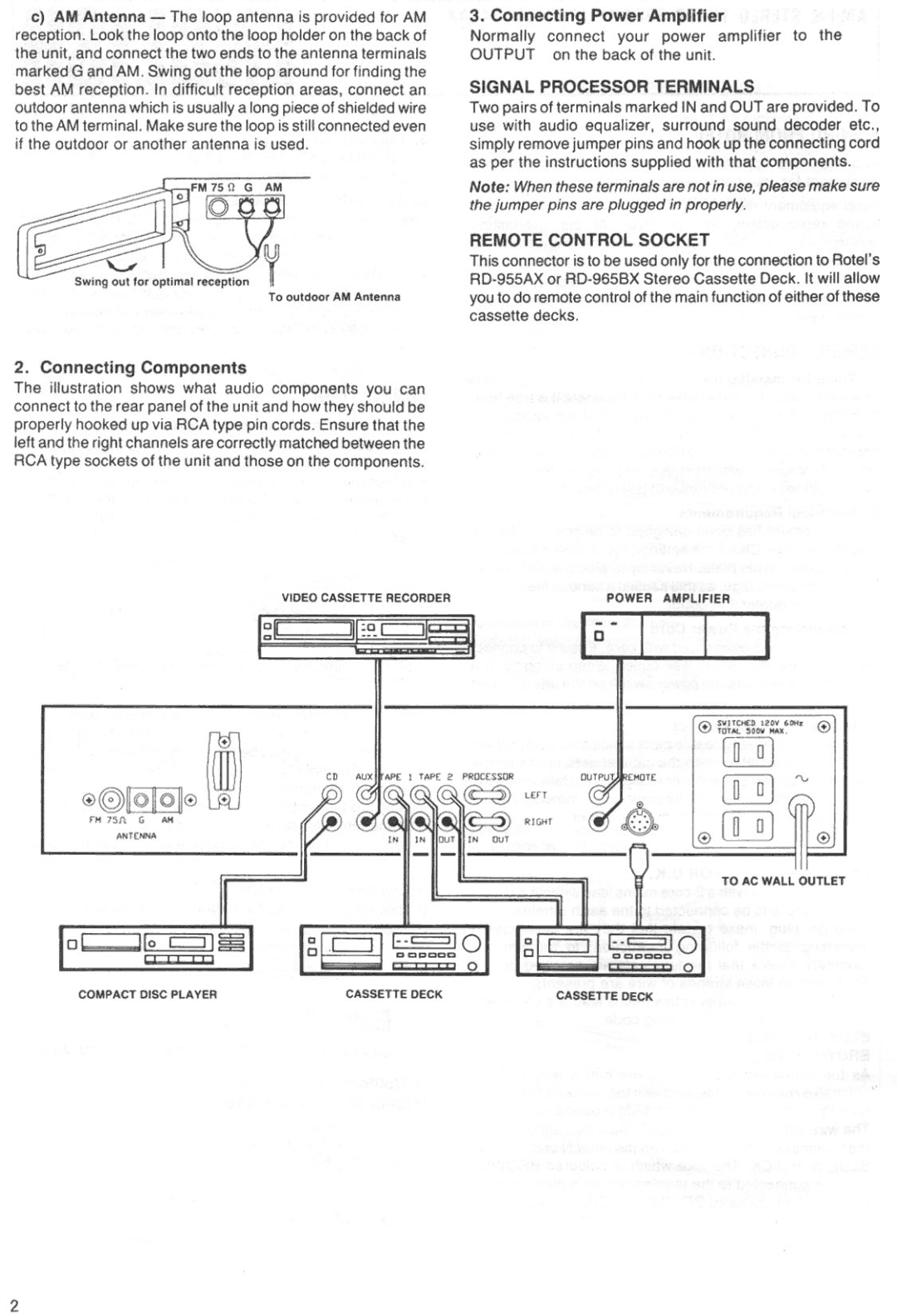 Rotel RTC-940AX manual 