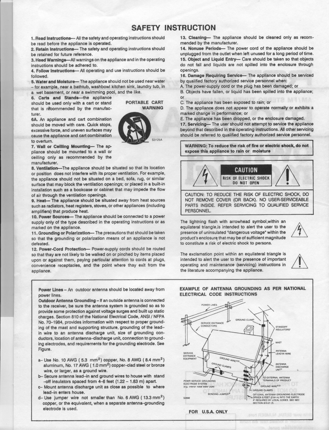 Rotel RTC-950AX manual 