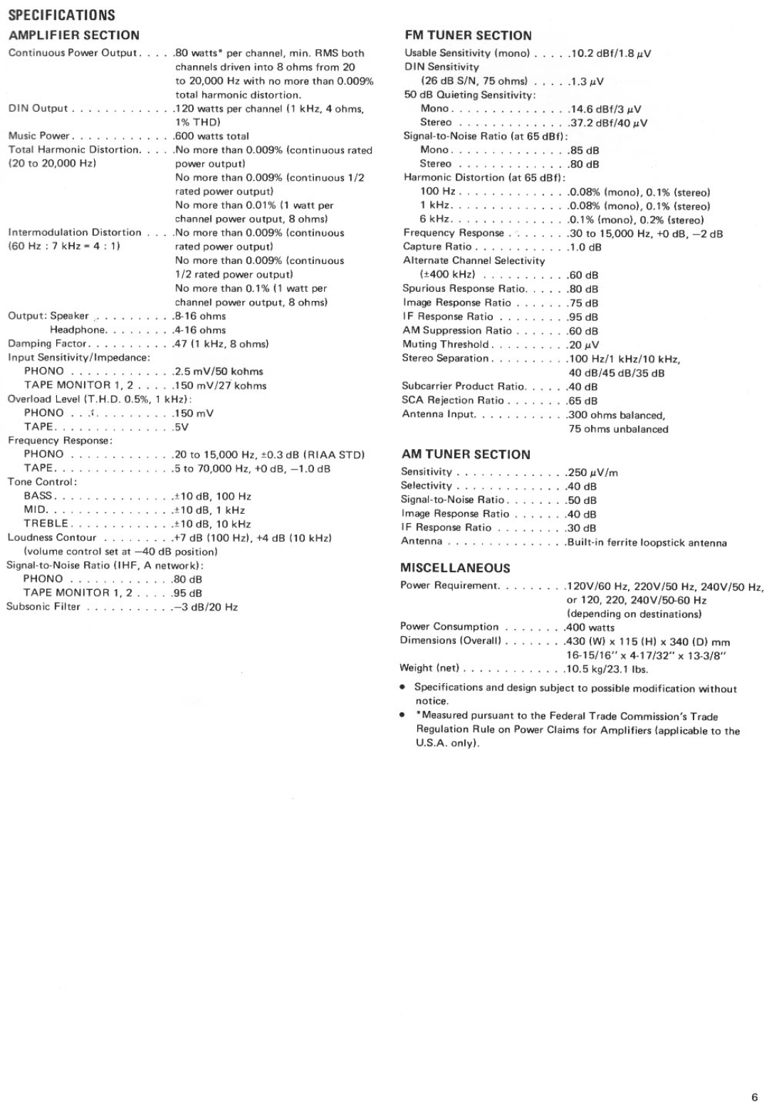 Rotel RX-880 manual 