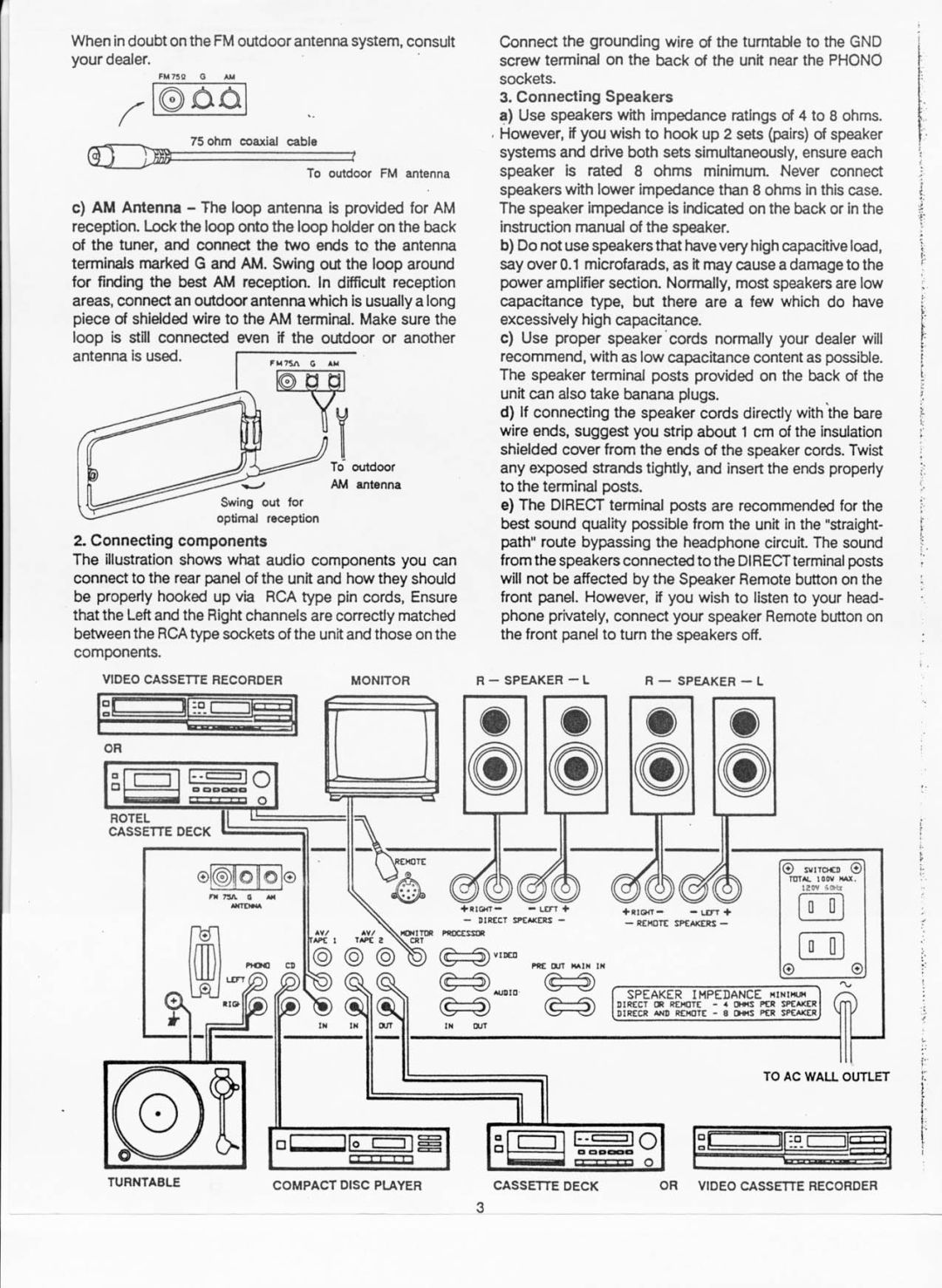 Rotel RX-950AX manual 