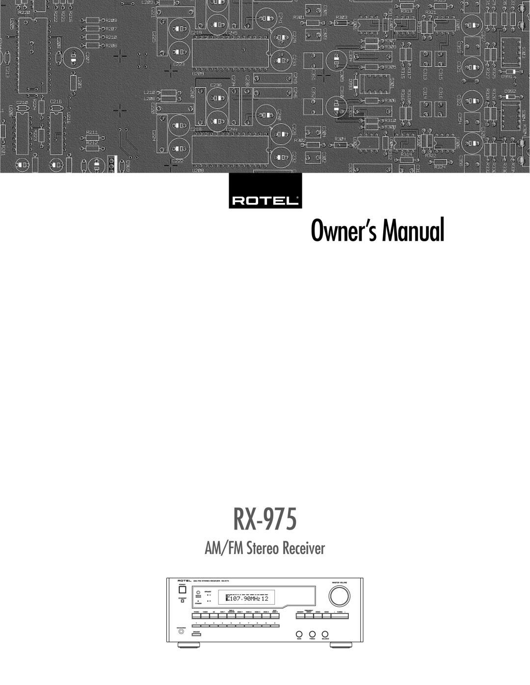 Rotel RX-975 owner manual 