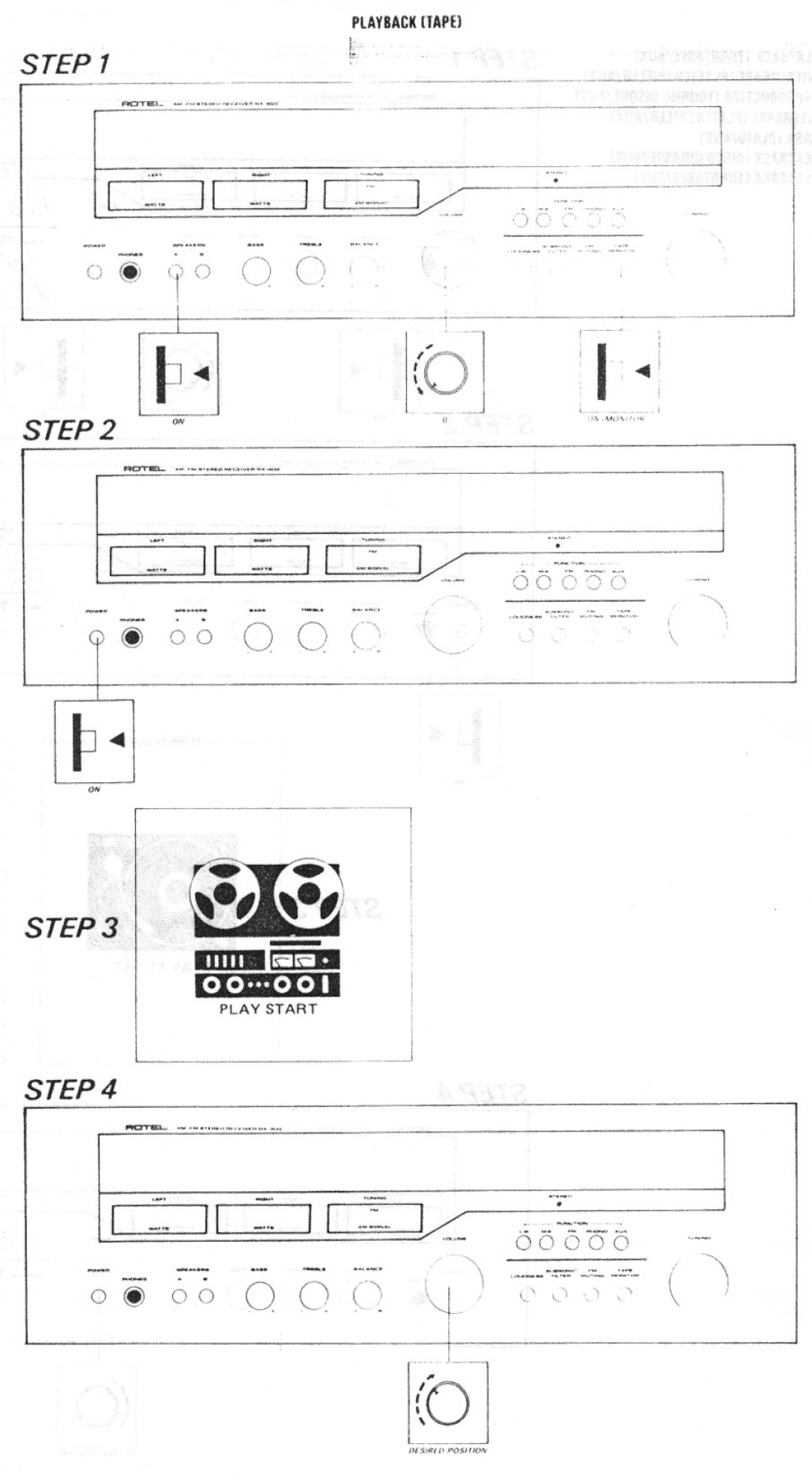 Rotel RX404 manual 