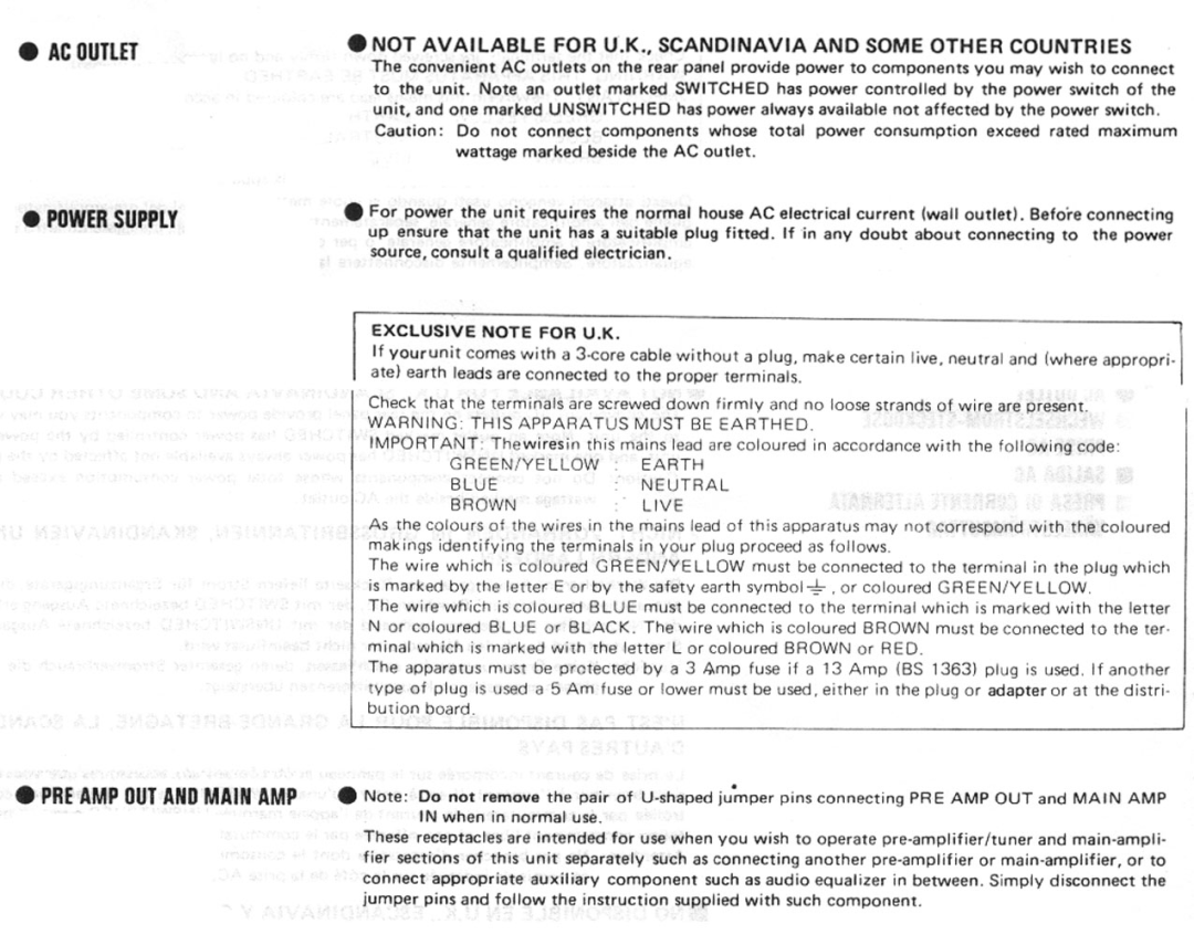 Rotel RX803 manual 