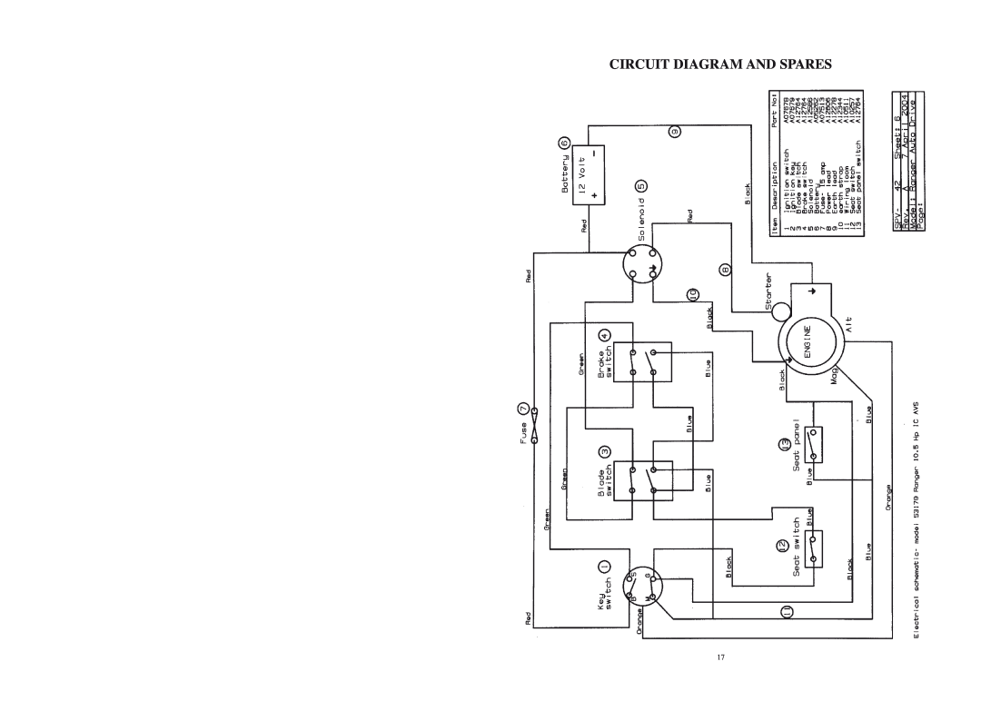 Rover 53179 warranty Circuit Diagram And Spares 