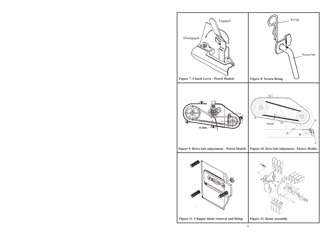 Rover 98117, 9862, 9848, 9885 warranty Clutch Lever Petrol Models 