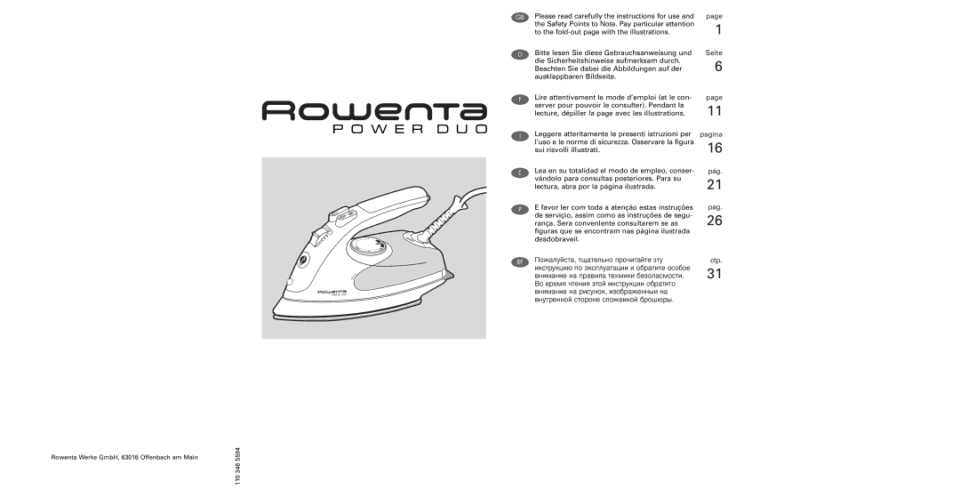 Rowenta 1103465594 manual Pag 