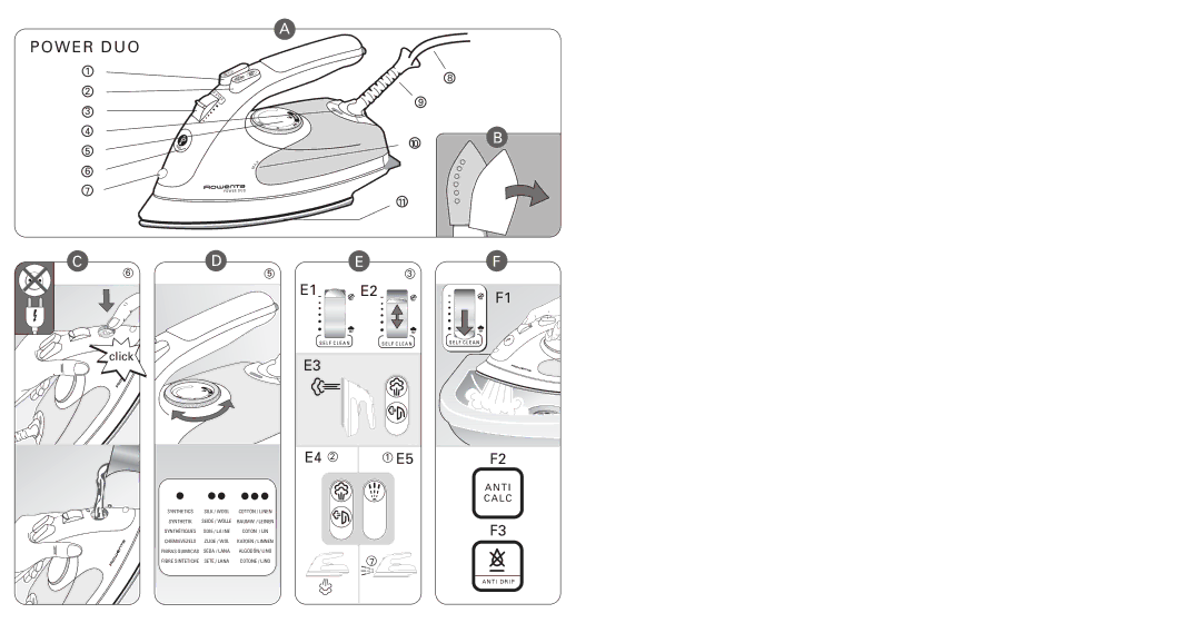 Rowenta 1103465594 manual Power DUO 