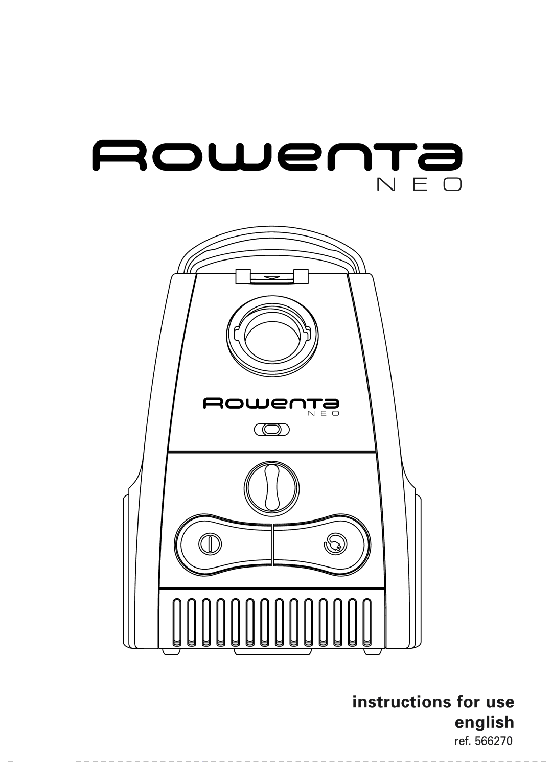 Rowenta 566270 manual Instructionsctions foruse english 