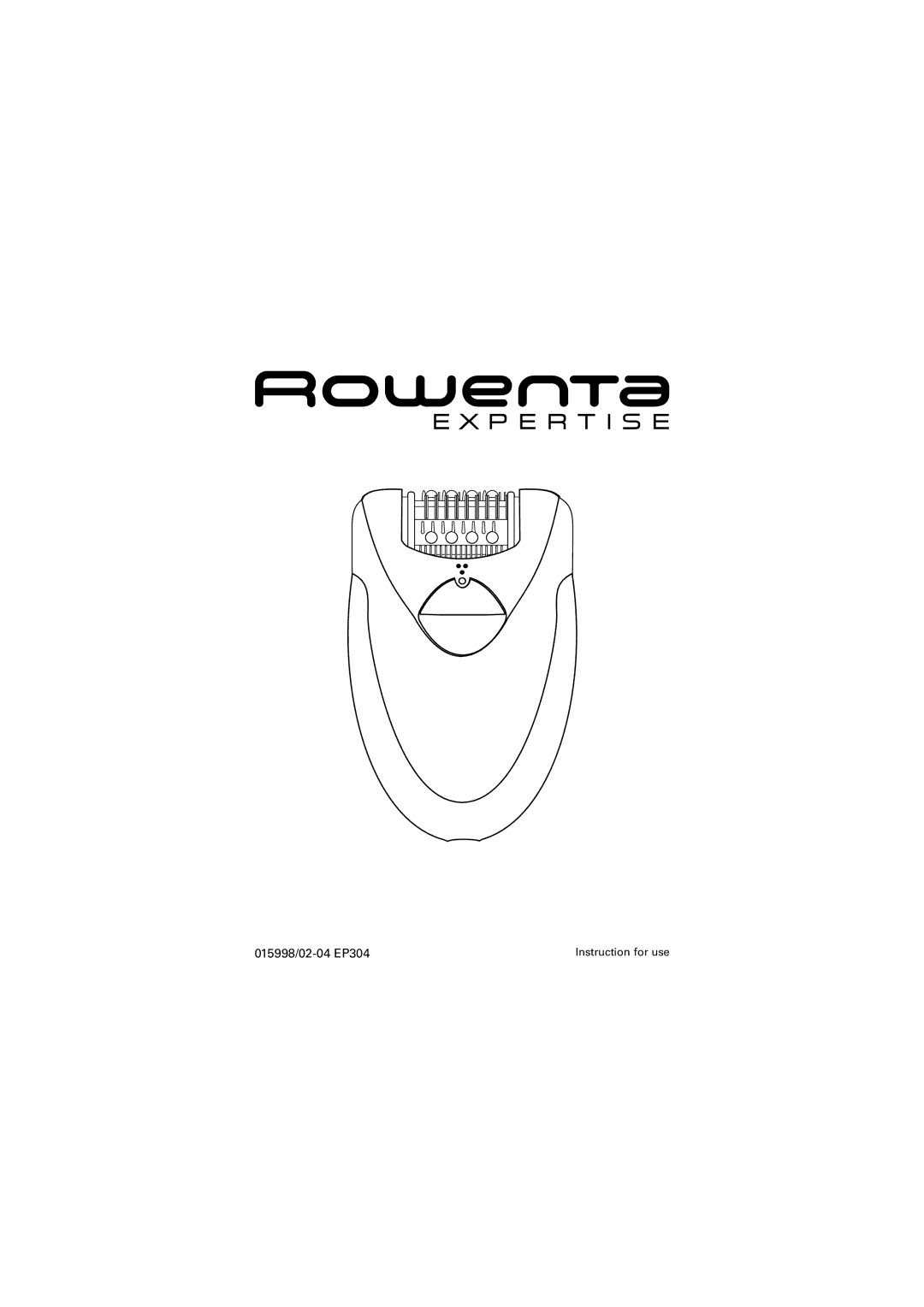 Rowenta manual 015998/02-04 EP304 