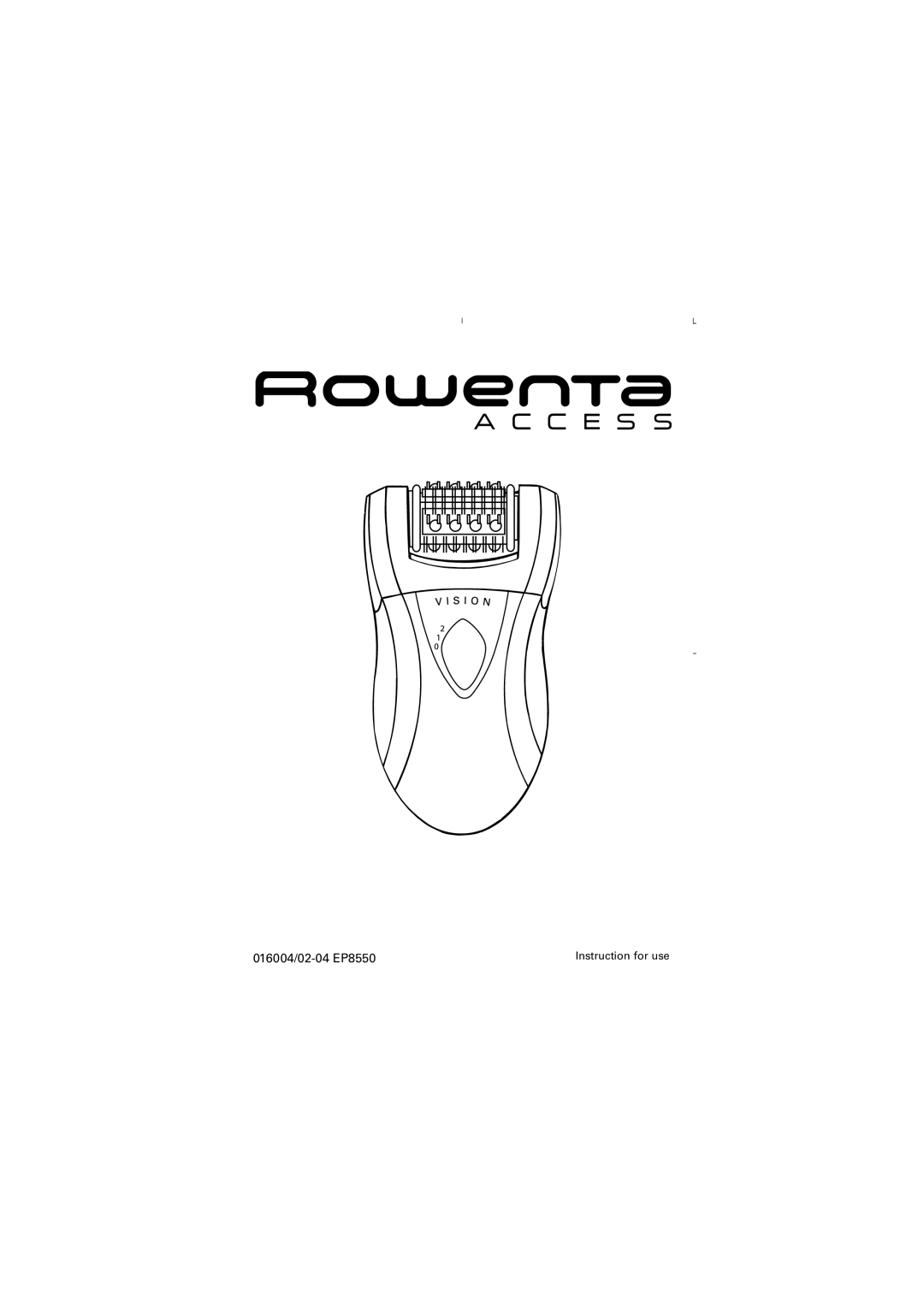 Rowenta manual 016004/02-04 EP8550 