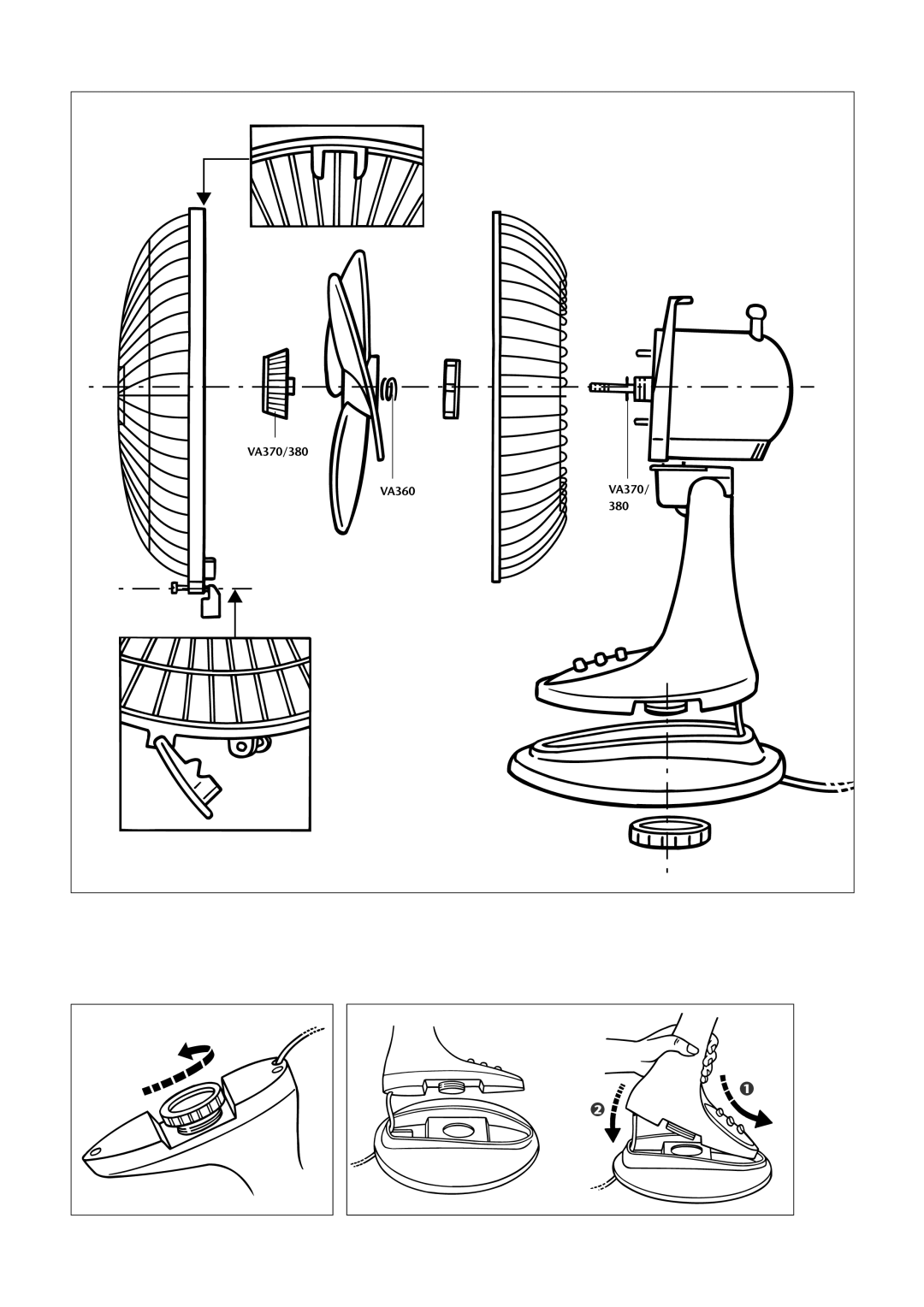 Rowenta manual VA370/380 VA360 