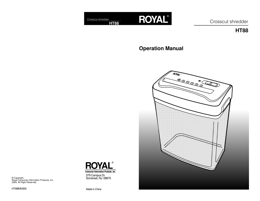 Royal Appliance 112MX operation manual Royal 