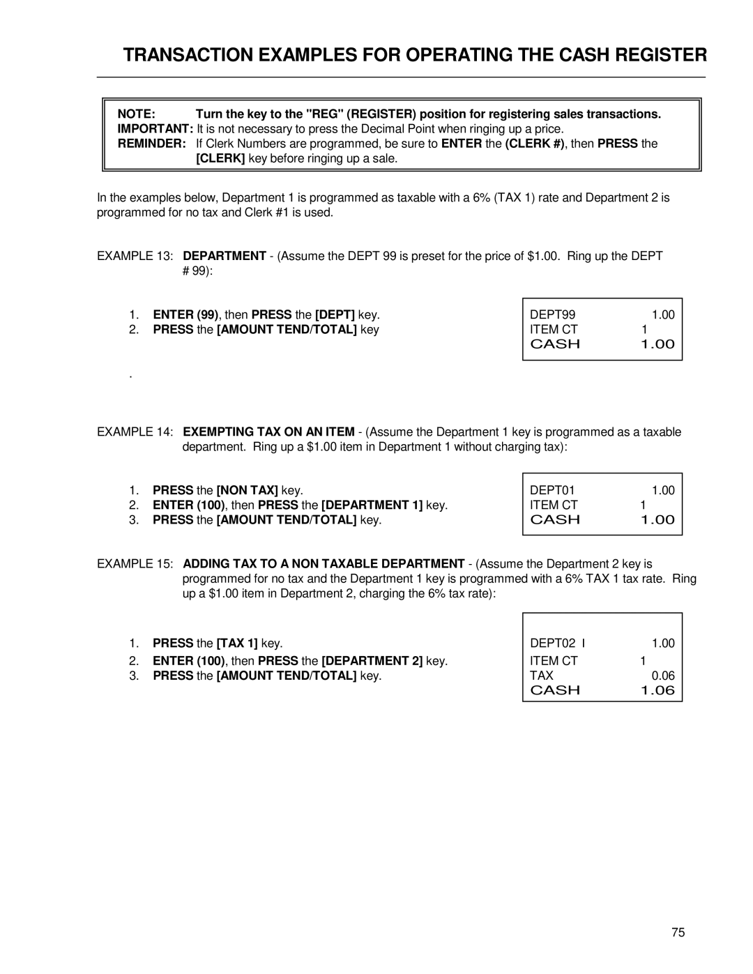 Royal Consumer Information Products ALPHA9155SC manual DEPT99 Item CT Cash 