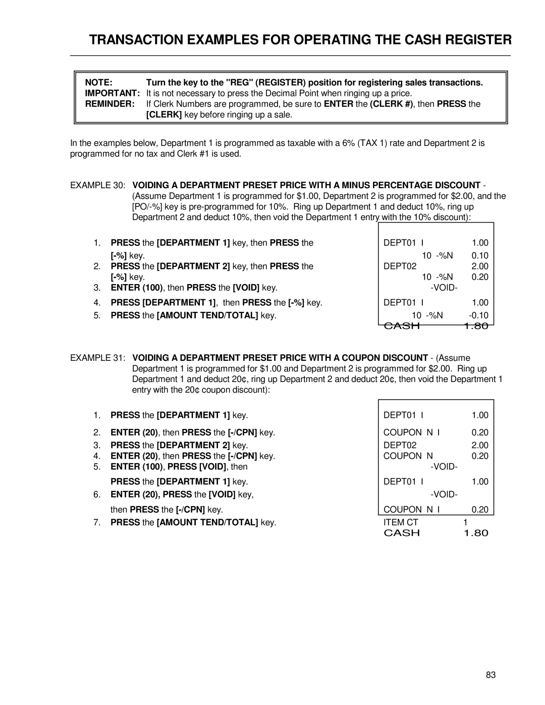 Royal Consumer Information Products ALPHA9155SC manual Coupon N Ⅰ DEPT02 Void 