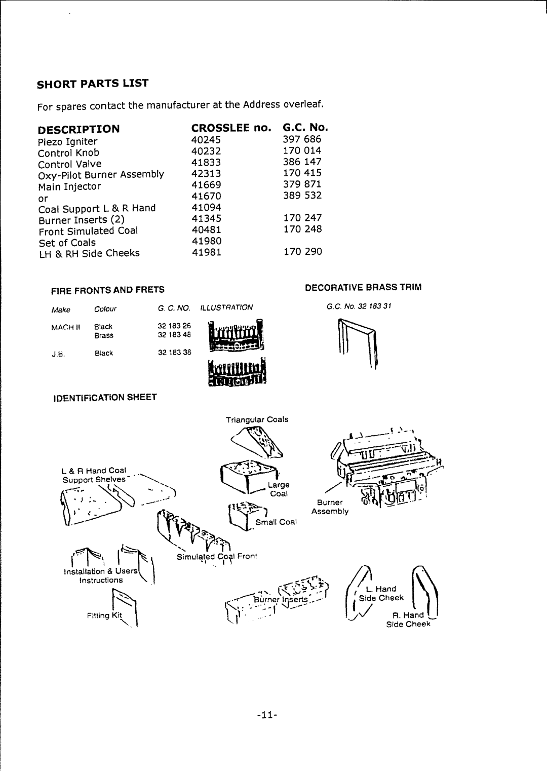 Royal Consumer Information Products Decorative Gas Fireplace manual 