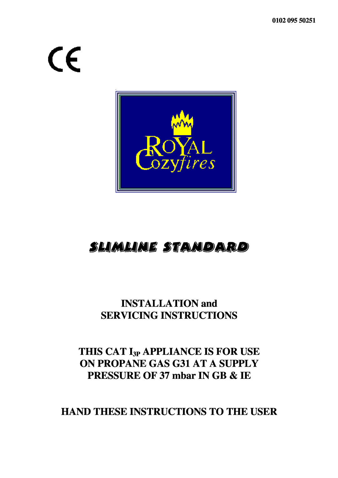 Royal Consumer Information Products G31 manual INSTALLATION and SERVICING INSTRUCTIONS, 6/,0/,167$1$5 