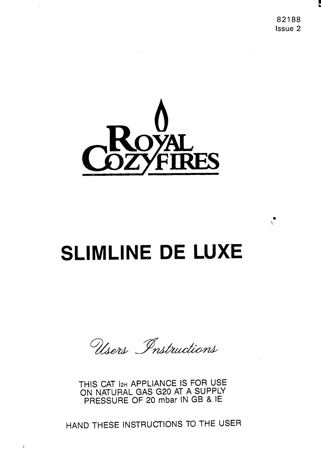 Royal Consumer Information Products Gas Fireplace manual 