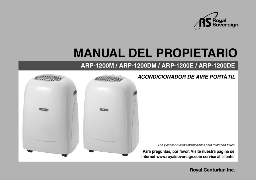 Royal Sovereign ARP-1200DM, ARP-1200M, ARP-1200DE owner manual Manual DEL Propietario 