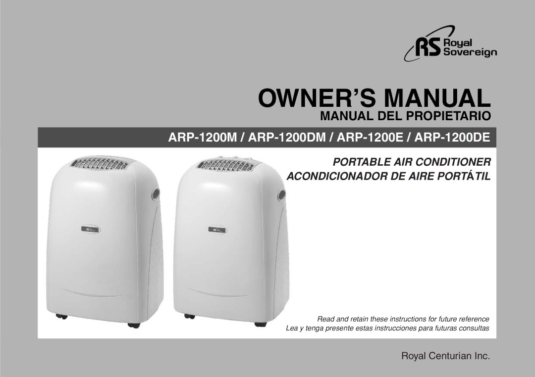 Royal Sovereign ARP-1200M owner manual Manual DEL Propietario 